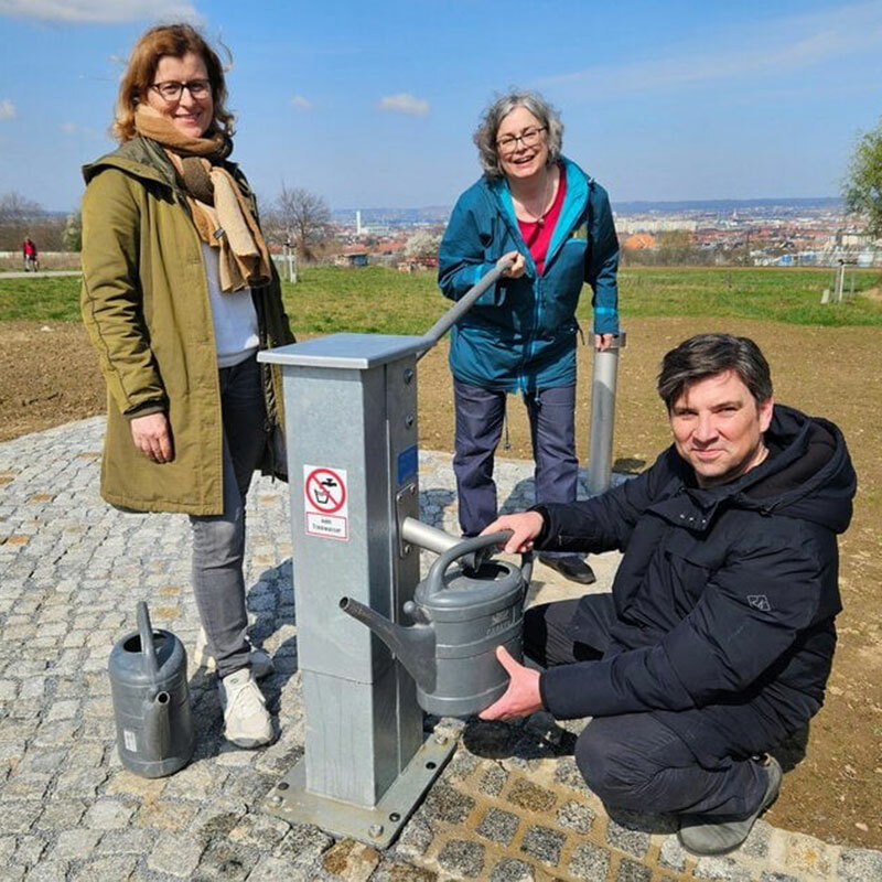 Inbetriebnahme einer Zisterne auf der Dresdner Südhöhe